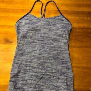 Purple Feathered Lululemon Power Y Tank